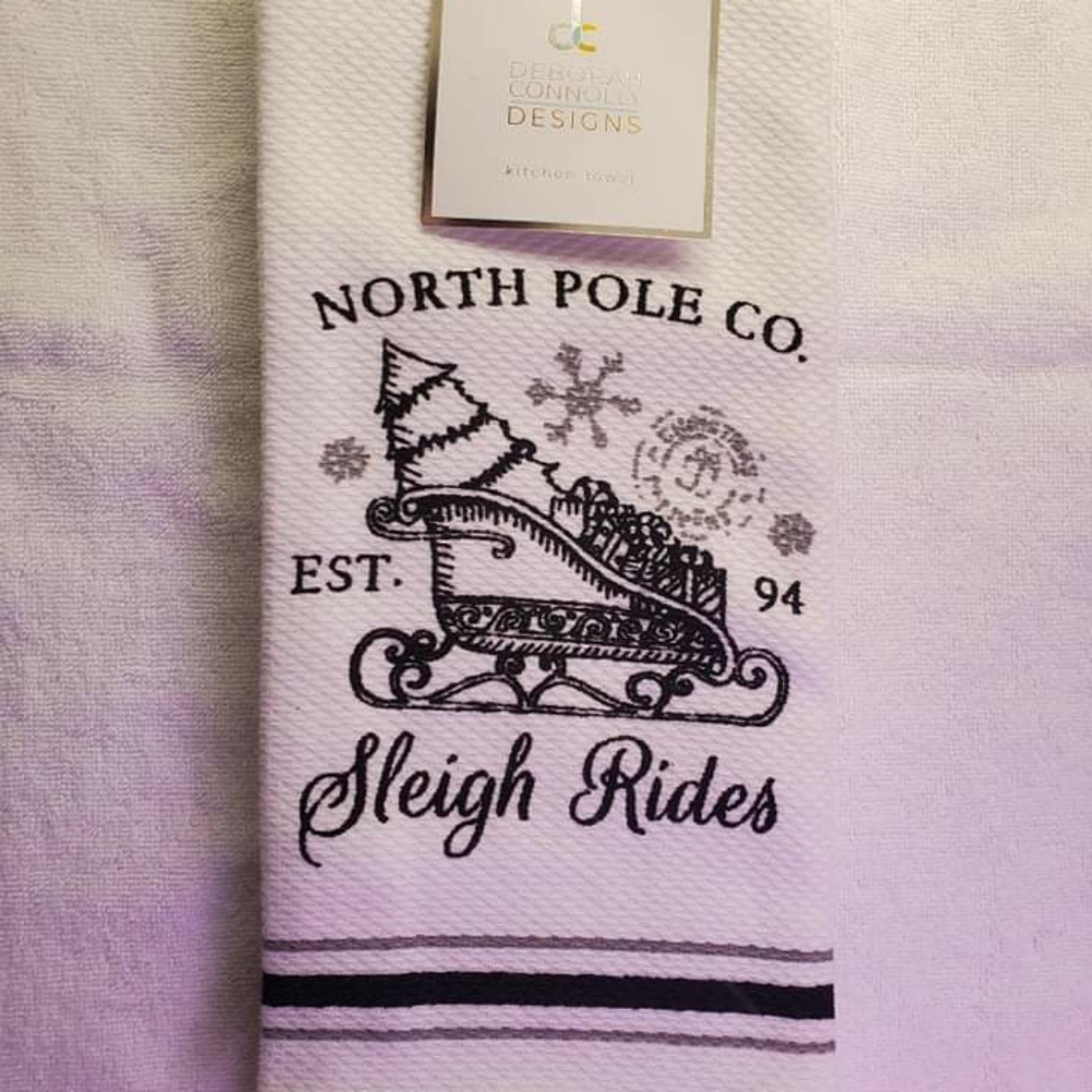 Deborah Connolly Designs kitchen towel christmas